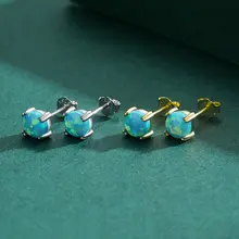 MODIAN 925純銀オーストラリアオパールピアス【軽量・日常使い・イヤリング】