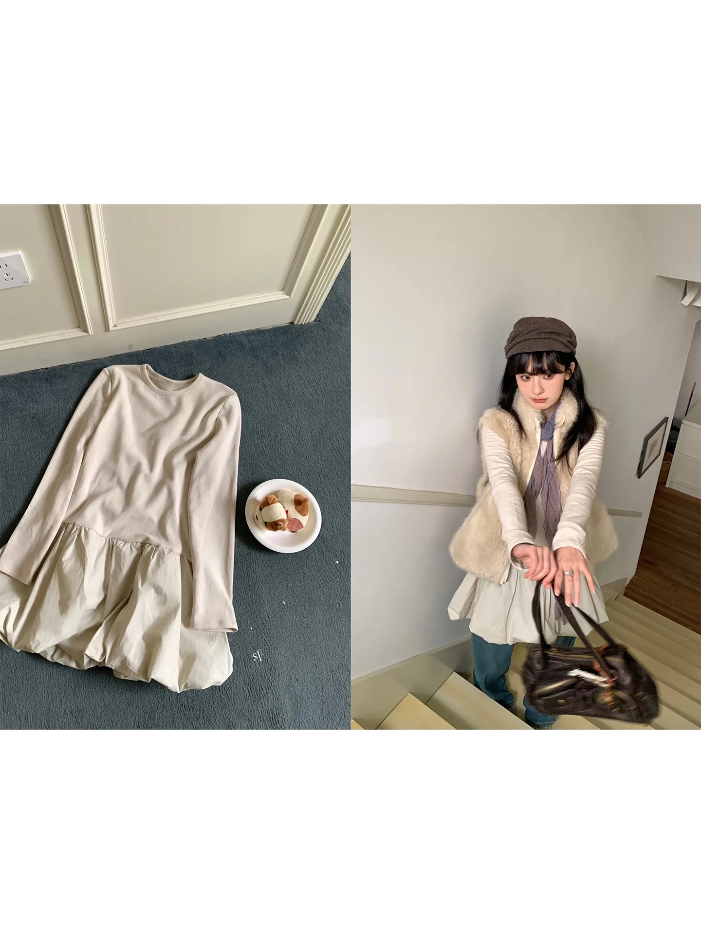 秋服 かわいい：シンプルスリーブレスゆったりドレスの実用性とシーン別適用