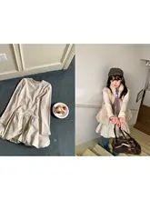 シンプルスリーブレスゆったりドレス【ラウンドネック・フラワー型・カジュアル】