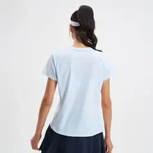Xtep 一体成型デザインの女性用短袖ランニングシャツ【通気性・夏用】