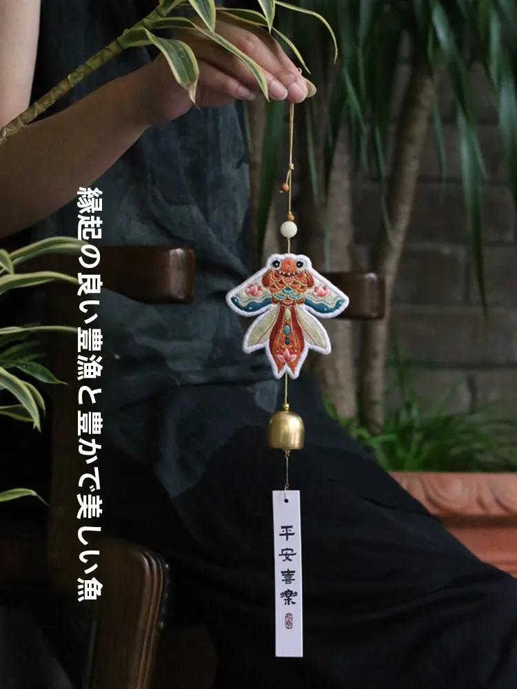 風鈴刺繍DIY材料キット：古風デザインで家庭や子ども向けアート＆クラフトを実現