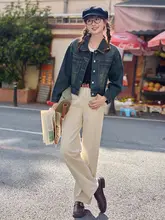 ヴィンテージ風ユーズド加工デニムジャケット【フィット・長袖・カジュアル】（セットアップ対応）