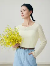 HeyDress リネンニット UVカットトップス【夏用・フレンチスタイル・ウエストデザイン】