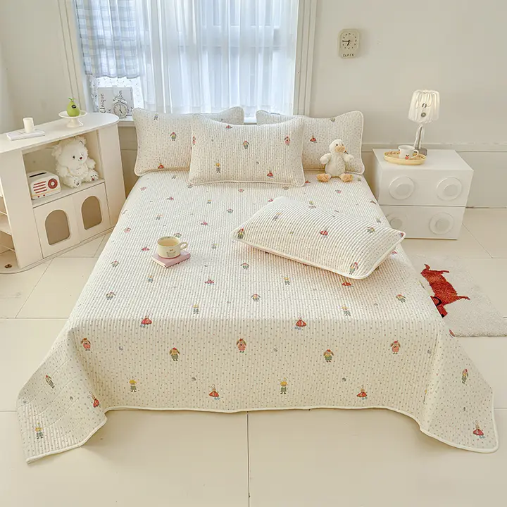 純綿製のタタミ用ベッドカバー【防滑加工・快適3点セット】（セットアップ対応）
