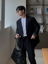 春季用 メンズ薄手ジャケット【シンプルデザイン・カジュアルスタイル・無地】（セットアップ対応）