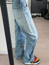 春秋用アメリカンウォッシュデニムパンツ【フィット・ストレートシルエット】