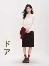 長袖Tシャツ レディース 薄手 メッシュ フリル シアー インナー 「HTmeme」