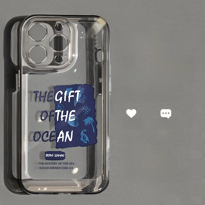 senbo iPhone用透明カバー【全包デザイン・耐衝撃・シンプルスタイル】（セットアップ対応）