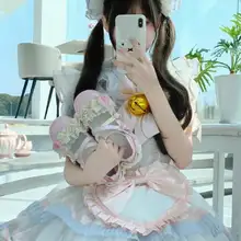 草莓柄リボン付きロリィタシューズ【低ヒール・可愛いデザイン】
