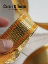 高級感のある黄色ストライプデザイン ポリエステルリボン【ギフトラッピング用・装飾用】
