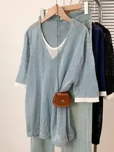 フィットカラーコンビ短袖Tシャツ【女性用・夏用・デザイン性あり】（セットアップ対応）