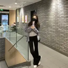 高身長向けヴィンテージ風フレアパンツ【極上の柔らかさ・フィット感・ヨガ用】（セットアップ対応）