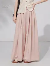 ワイドパンツ レディース ピンク ハイウエスト ルーズ ストレート きれいめ カジュアル 夏