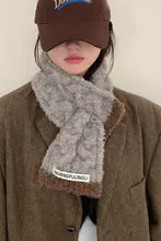 冬用小サイズの女性用マフラー【極上の柔らかさ・保温性・韓国風デザイン】