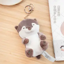 ぬいぐるみ キーホルダー バッグチャーム カワウソ もこもこ かわいい レディース 「LIVHEART」