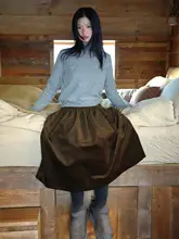 極上の柔らかさの雲のようなウールニットセーター【ダウンカラーデザイン】