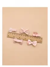 かわいいプリンセス風 ヘアクリップ【フルカバー布製・ベビー用・傷つきにくい】（セットアップ対応）