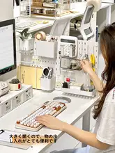 オフィス用側面パネル【デスク用・視線を遮る・収納機能付き】