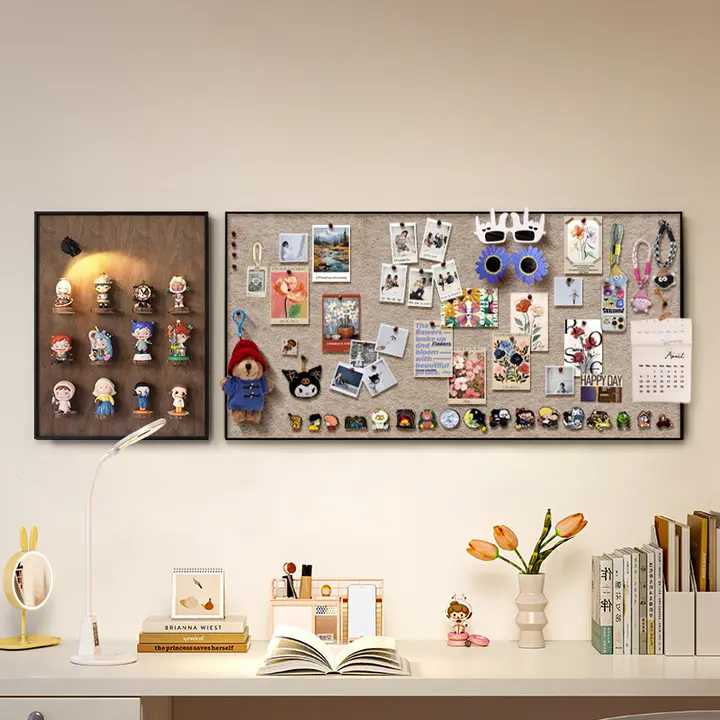 ビンテージ風の壁掛けアートとダイカットボード【DIY・立体構成】