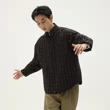 リバーシブルデザインのカジュアルシャツジャケット【通勤・ゆったりフィット】