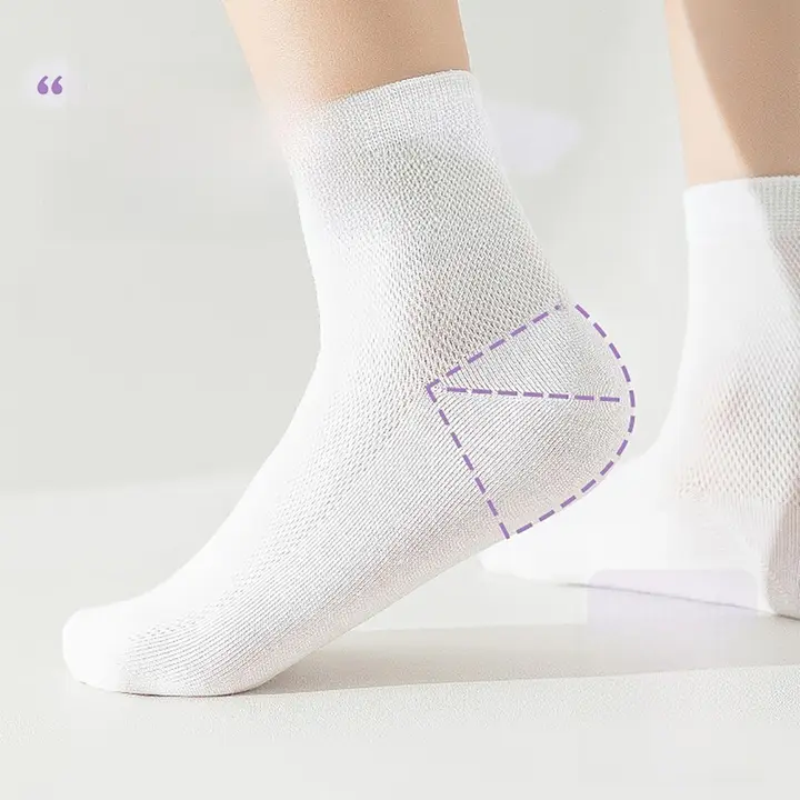 子供用使い捨てソックス【夏用・薄手・吸汗防臭・旅行用・中筒】