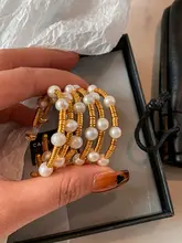 天然淡水パール ゴールドフープピアス【エレガントなデザイン・小ぶり・高級感】