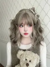 ロングカールウィッグ【全頭タイプ・自然な前髪・ロリータスタイル・JK風】