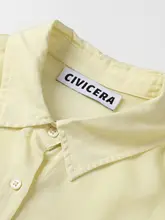 CIVICERA ファッション スイート エイジ リダクション カジュアル シャツ