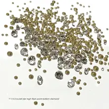 大包装 ネイルアートクリスタル先端ストーン 大小号 ネイルデコレーション用 超光沢ストーン