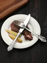 高級牛肉用カトラリー【ステーキナイフ・フォーク・西洋風デザイン】
