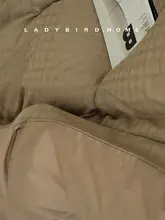 アイボリー幾何学模様の高級感ある転写ベッドシーツ【長綿使用・四点セット対応】