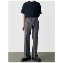 通勤に最適！高腰ワイドレッグパンツ【フィット・カジュアルスタイル・微フレア】