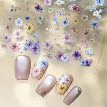 春の花柄立体ネイルシール【カラフル・デコレーション用】