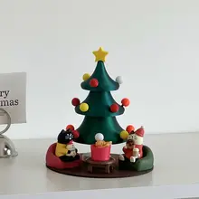 可愛い猫のパンソファデスク装飾【3Dプリンタ製・クリスマス用・癒し系】
