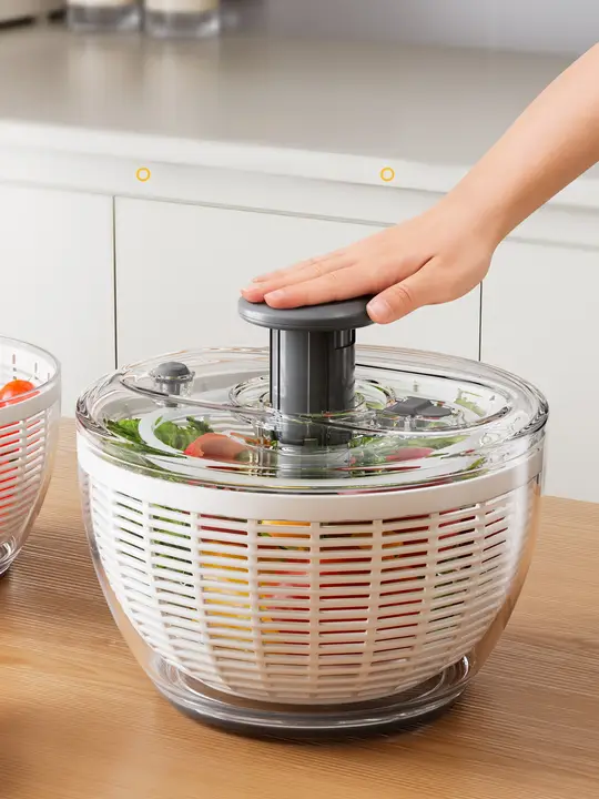 便利な野菜脱水器洗面器【極上の柔らかさ・水切りバスケット】