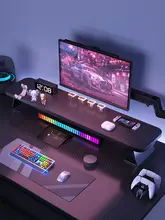 モニター台 PCスタンド カーボン調 ゲーミング デスクオーガナイザー キーボード収納 オフィス デスク周り