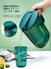 耐熱性防落下プラスチック製冷水ポット【高級果汁ポット・家庭用・冷蔵対応】