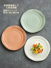 高級感ある陶器製の平皿【家庭用・西洋料理向け・美しいデザイン】