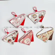 ペット用三角形のよだれかけ【犬・猫用・お正月にぴったり】