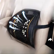 腰サポート 車 オフィス 夏 木製ビーズ 通気性 クッション