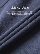 通勤スタイルのリボン付きシャツワンピース【ウエストシェイプ・麻素材】（セットアップ対応）