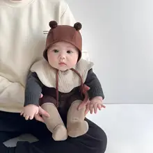 春秋用ベビー服【おしゃれなプルオーバーとハーフパンツ・韓国風】（セットアップ対応）