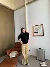 極上の柔らかさのストレートパンツ【春秋用・フィット・女性用】（セットアップ対応）