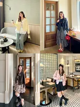 秋のカラフルレザーコート【ゆったりサイズ・衿付き・女性用】（セットアップ対応）