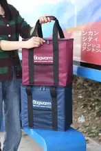 大容量 アルミ箔保温バッグ【折りたたみ式・テイクアウト用・キャンプ・保冷】