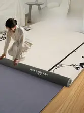 洗えるフランス風ラグ【クリーム色・リビングや寝室に最適・カーペット・デザイン】