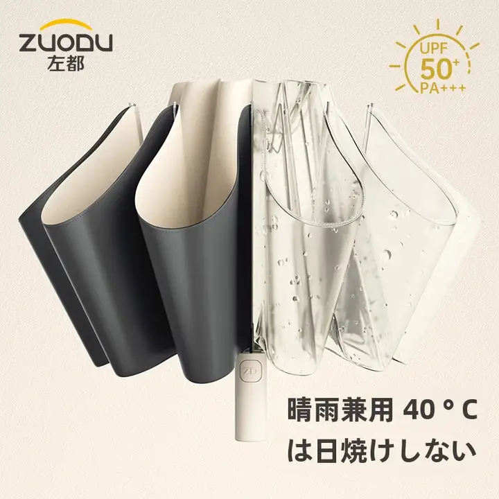 雨晴兼用 日傘 UVカット 大型 自動折りたたみ