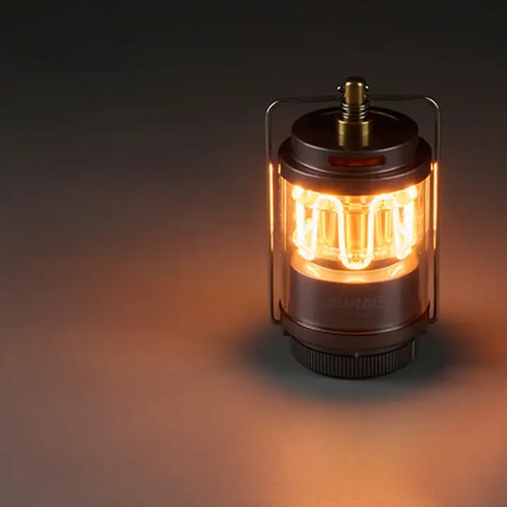 携帯型キャンプ用充電照明ランタン【長時間持続・非常用・ハング可能】