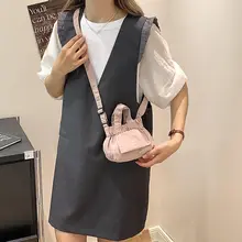 折りたたみ可能な小型バッグ【女性向け・手提げ・ショルダー・バケットバッグ・ユニークデザイン】