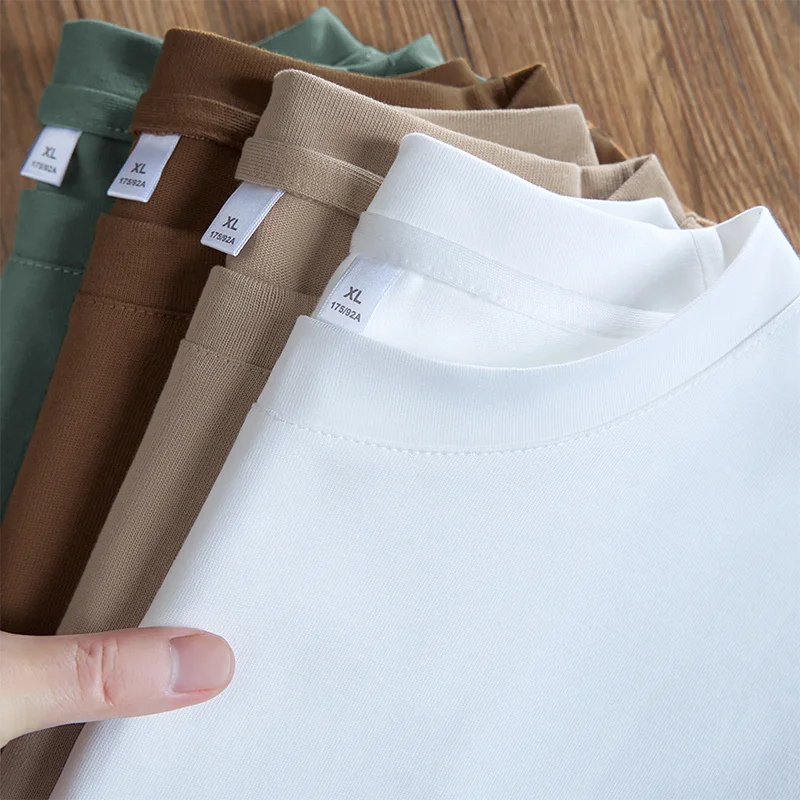 春秋用長袖Tシャツ【コットン・フィット・丸首・ホワイト】